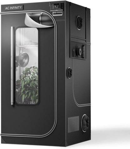 AC Infinity CLOUDLAB 733, Advance Grow Tent 3x3, Thickest 1" Poles, 2000D Mylar Canvas, Lab-Tested