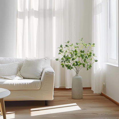 Eucalyptus Stems 32"Fake Plants Eucalyptus Greenery For Vase Artificial Plants Indoor Bay Leaves