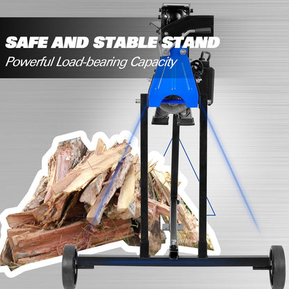 BILT HARD 6.5 Ton Electric Log Splitter with Stand - 15 Amp Motor Wood Splitter with Hydraulic Ram