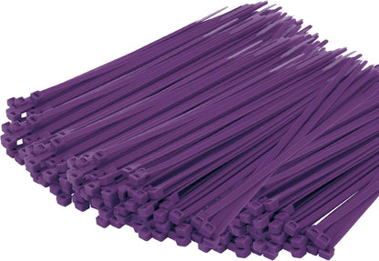 14 Inch Zip Ties Purple 1000 PCS, 40 Lbs- Heavy Duty Tensile Strength, Nylon PA66 UV Resistant