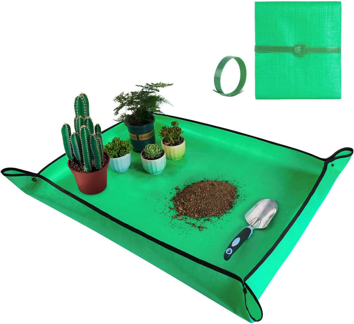 Large Repotting Mat for Plant Transplanting and Mess Control 39.5"x 31.5" Thickened Waterproof