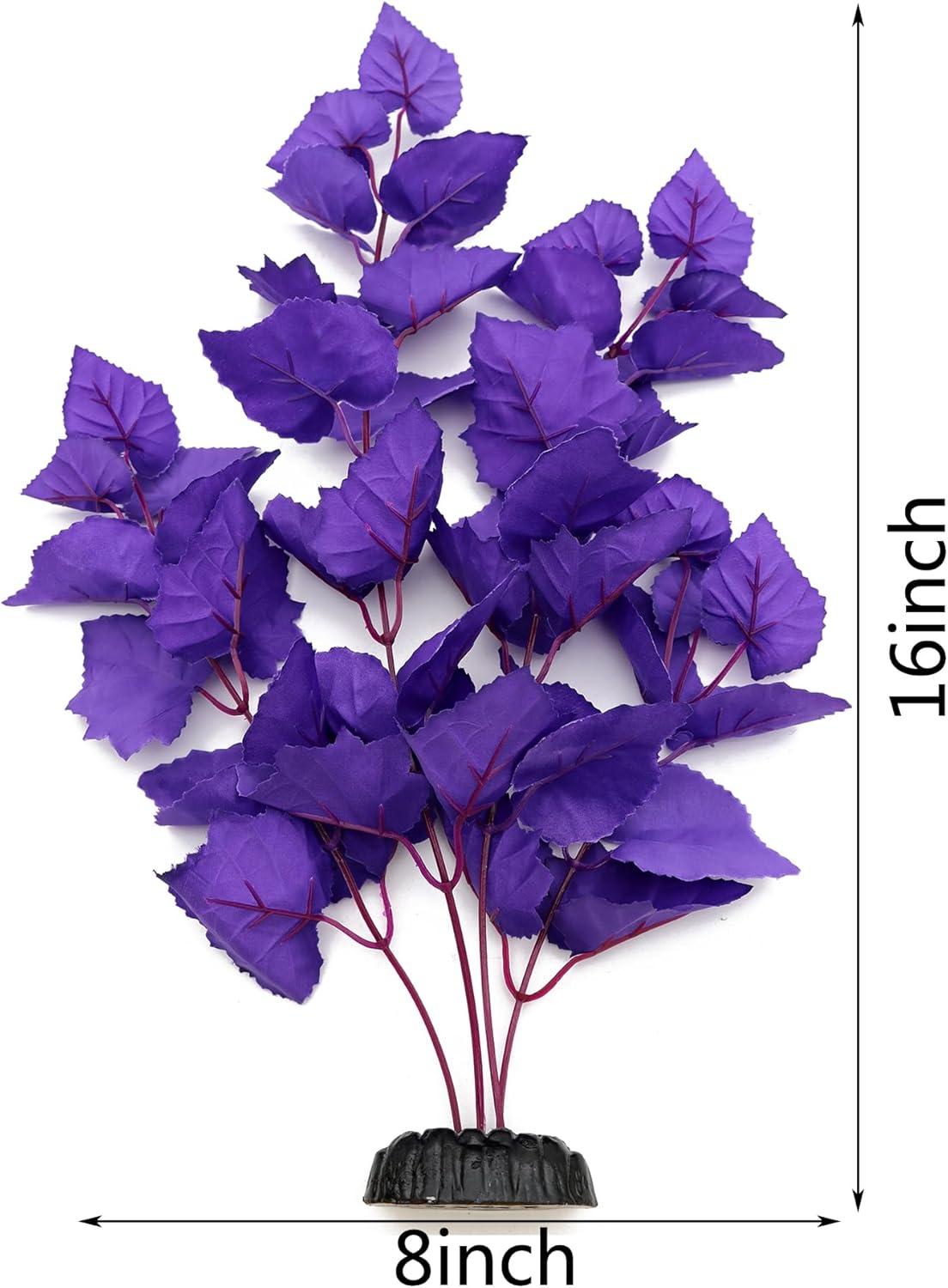 ALEGI Silk Aquarium Plants, 16 Inch Artificial Silk Plants Decorations for Fish Tank,Aquarium Décor
