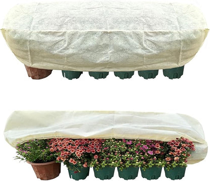 Plant Frost Cover, Rectangular Planter Plant Winter Frost Blanket, Plant Frost Tree Cover Bag with