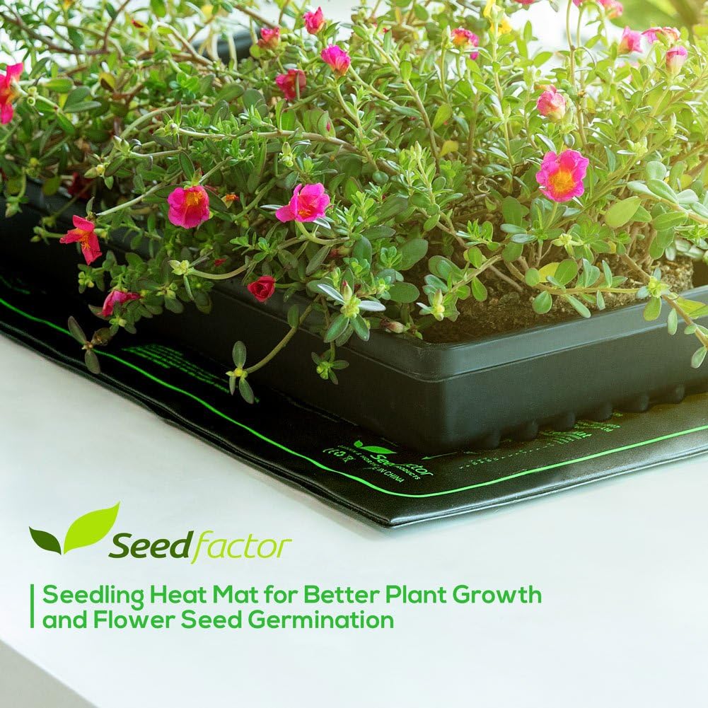 MET Certified Seedling Heat Mat, Seedfactor Waterproof Durable Germination Station Heat Mat, Warm
