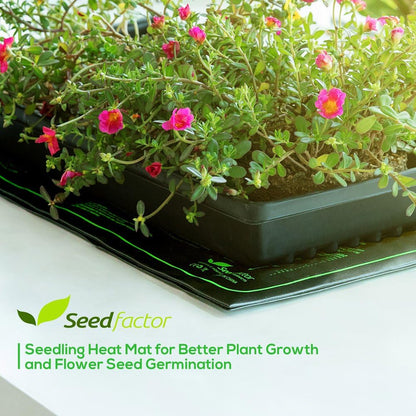 MET Certified Seedling Heat Mat, Seedfactor Waterproof Durable Germination Station Heat Mat, Warm