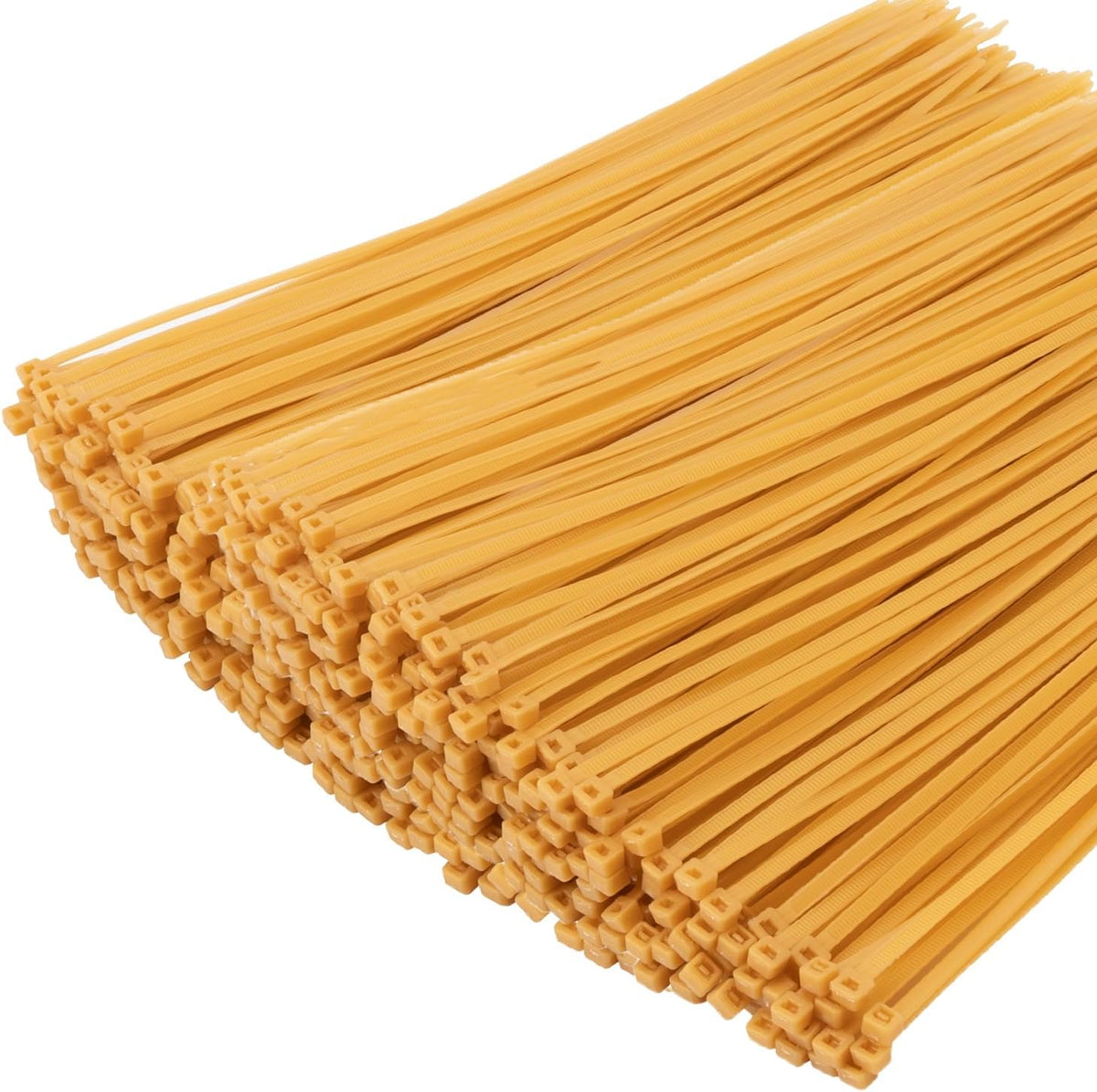 XINGO 1000 PCS Gold Zip Ties 12 Inch, 60 LBS Tensile Strength, Self-Locking Nylon Plastic Nylon