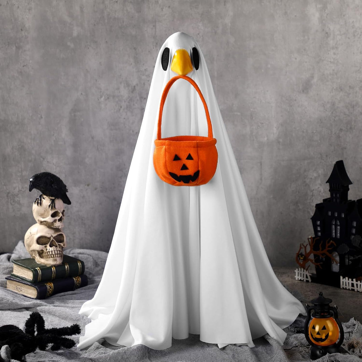Abbylike Halloween Porch Goose Outfit Ghost Goose Outfit Fall Halloween Geese Costume Clothes with