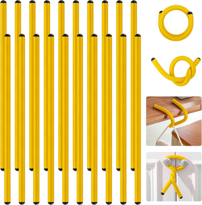 20 Pcs 17 Inch EVA Foam Twist Rubber Ties Reusable Bendable Cable Tie Straps Flexible Heavy Duty