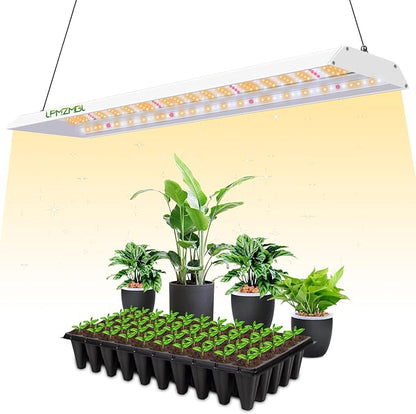 60W LED Grow Lights for Seed Starting, 2ft Hanging Full Spectrum Seedling Lights Grow Lights for
