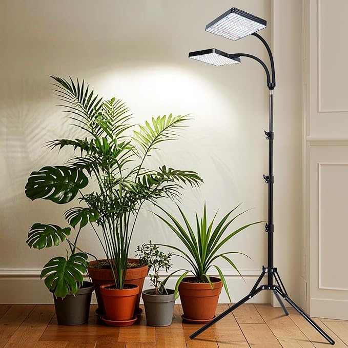 Grow Light with Stand, Orchbloom Grow Lights for Indoor Plants 50W, Natural Sunlight Full Spectrum