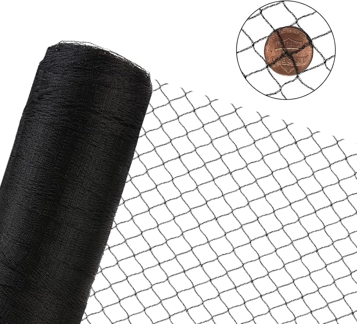 Woven Bird Netting 25X25 FT, 1/2" Mesh, Strong Bird Net Protect Fruit Trees, Blueberry, Vegetables