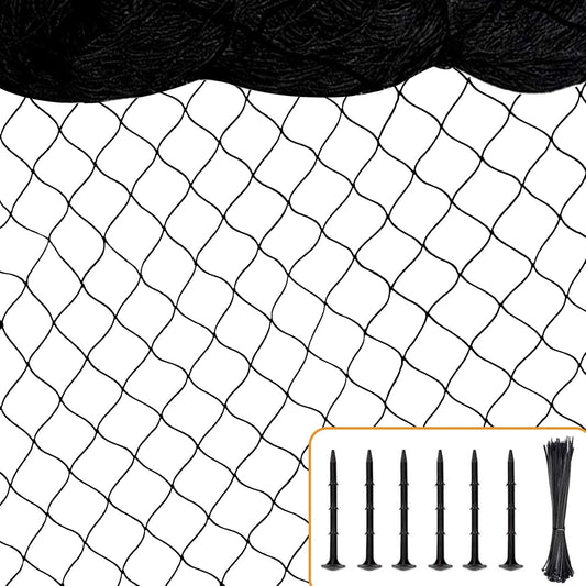 Bird Netting 50'x50' with 1" Square Mesh Bird Net Garden Nettings for Chicken Coop Roof, Poultry