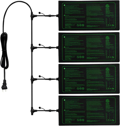 4in1 Seedling Heat Mat,Warm Hydroponic Heating Pad for Indoor Seed Starting,Brewing and