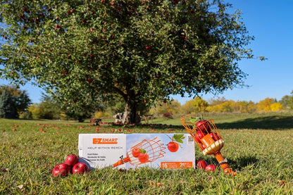 21ft Reaching Fruit Picker with Lightweight Rigid Pole – Patented Compact Foldable Design with