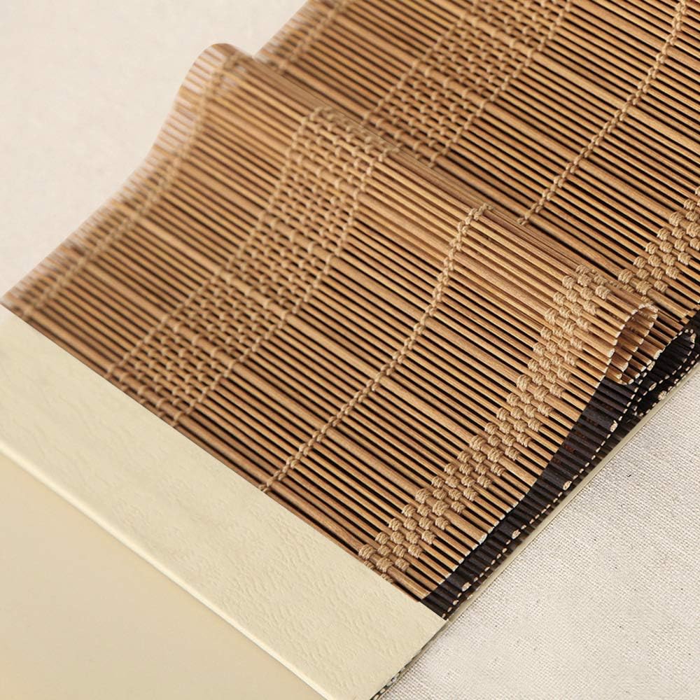 LETAU Wood Window Roman Shades, Bamboo Light Filtering Window Blinds for Indoor Home, Office