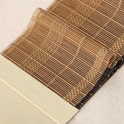 LETAU Wood Window Roman Shades, Bamboo Light Filtering Window Blinds for Indoor Home, Office