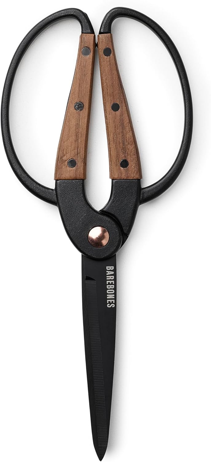 Barebones Garden Scissors - Walnut Scissors - Garden Supplies and Indoor Plant Accessories - Plant