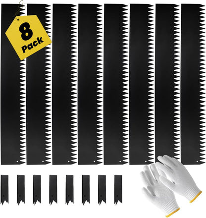8-Pack Steel Landscape Edging 40 * 6 Inch Metal Edging for Landscaping Border Tall Garden Edging
