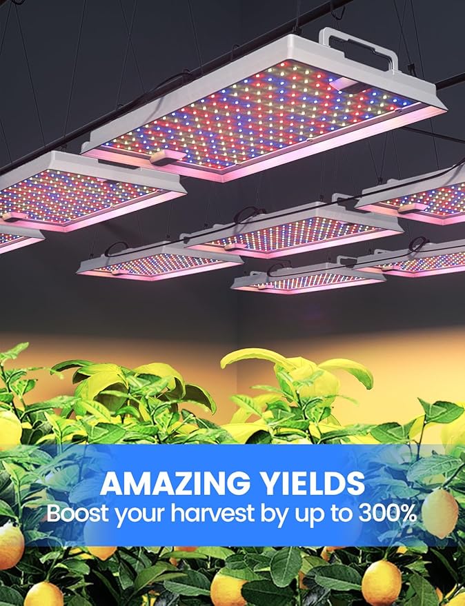 Plant Grow Light, [Smart APP & Expansive 2x3 Ft Coverage] Genuine 100W Output LED Full Spectrum for