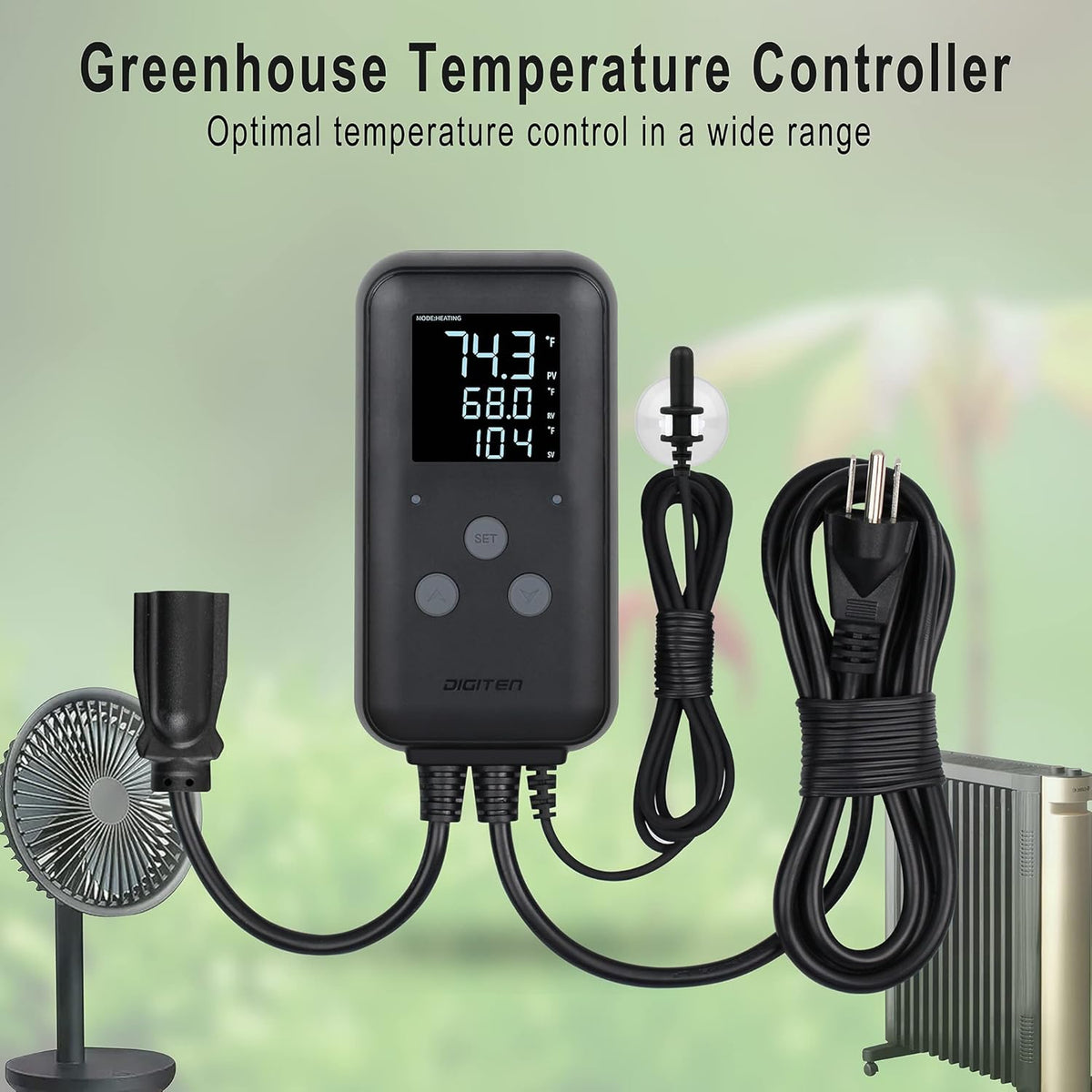 DIGITEN Heat Mat Thermostat Waterproof Temperature Controller DTC315 Greenhouse Aquarium Plug in