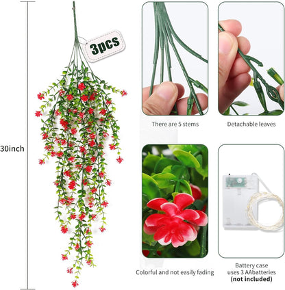 Vine Plant Fake Ferns Plants Large Faux Artificial Hanging Plants Wall Plants Artificial Hanging