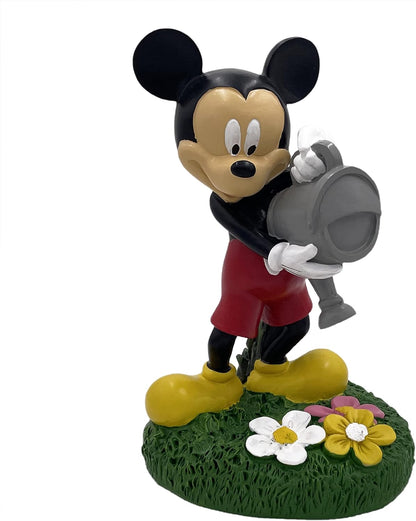 Disney Mickey Mouse Watering Can Garden Statue, Stands 8 Inches Tall, Officially Licensed Product