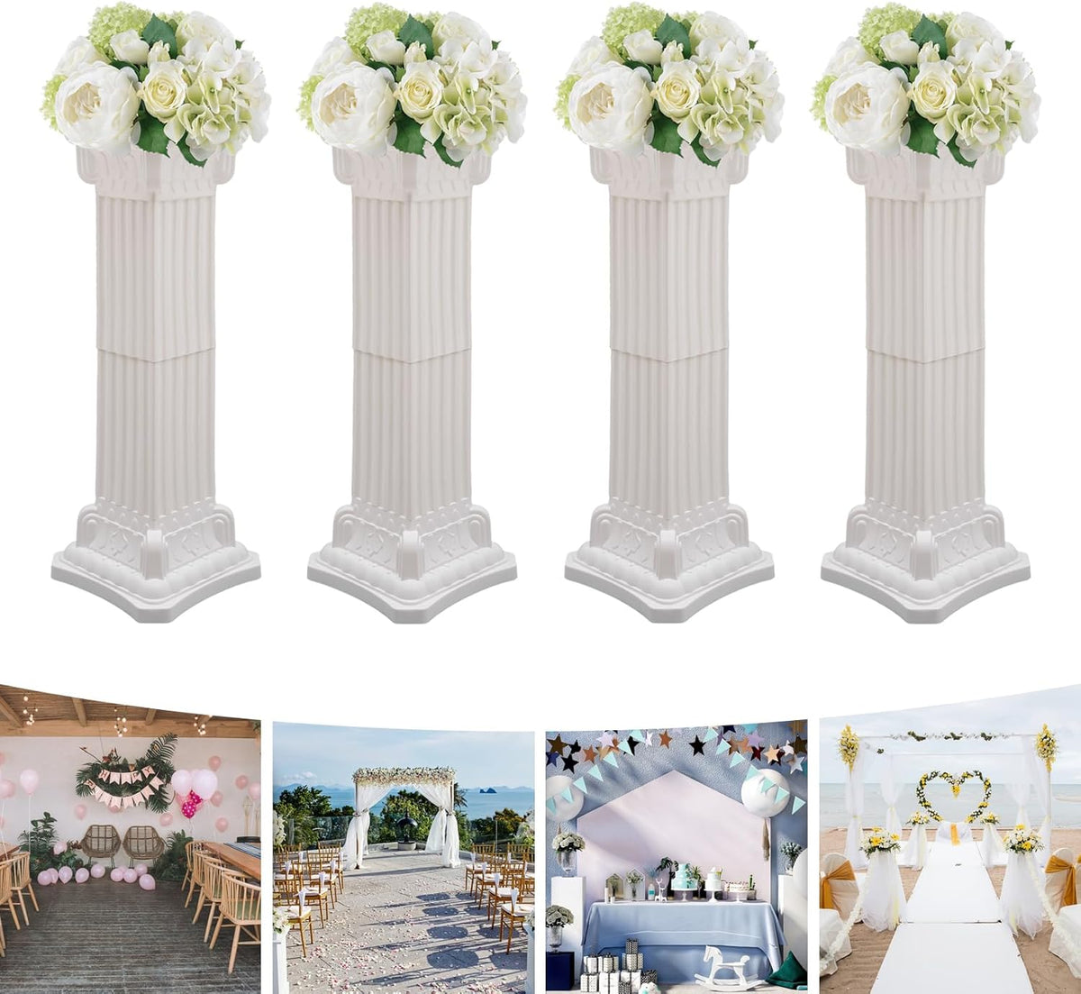 Roman Columns Wedding Stand Pillar Plant Stand Plastic Greek Statue Pedestal Flower Pot Holder