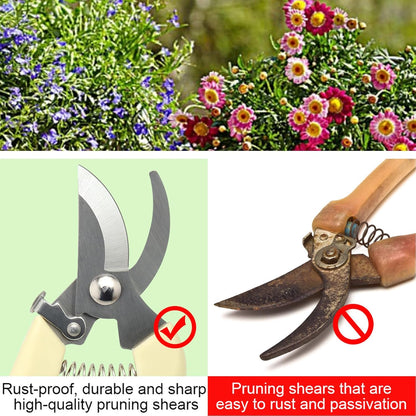 Premium garden shears, meperez pruning scissors gardening tools, pruners for flower, bushes, rose