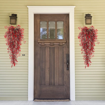 RECUTMS Vine Plant Fake 4 Pcs Ferns Artificial Plants Large Faux Hanging Plant Artificial Hanging