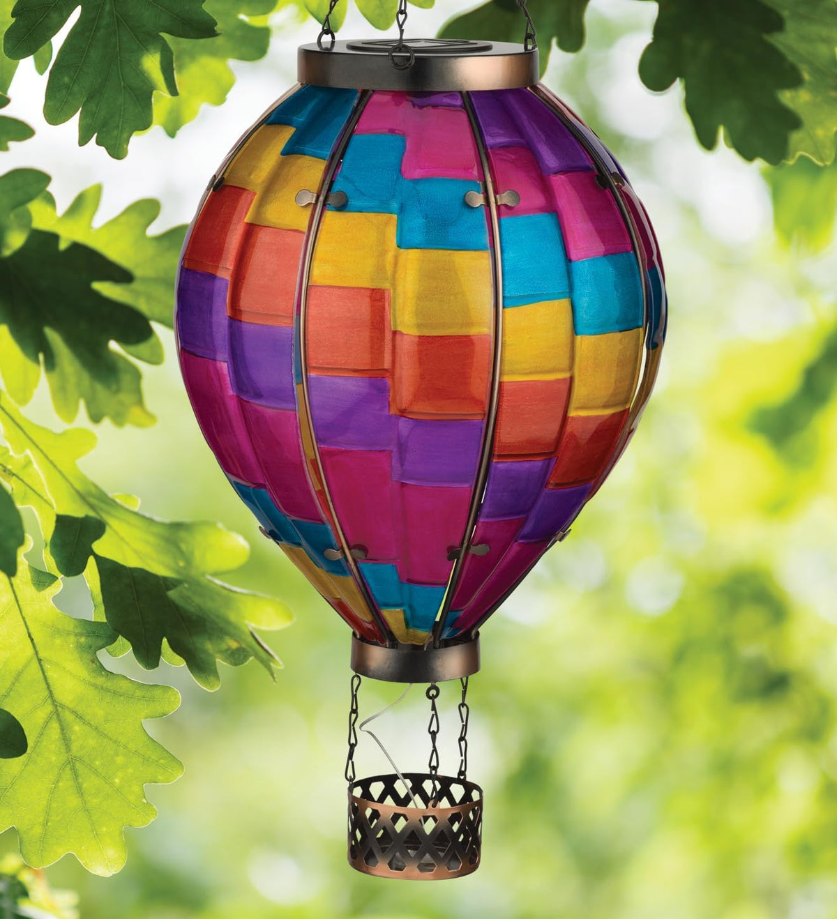 Regal Art & Gift Hot Air Balloon Solar Lantern – Hanging Solar-Powered LED Lights, Waterproof