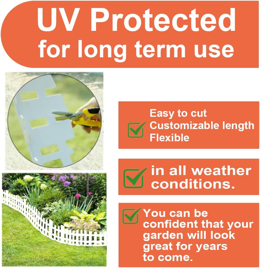 Garden Edging 33FT, Landscape Edging Borders [Extra Tall 4.9IN ] Flexible Lawn Edging Kit with