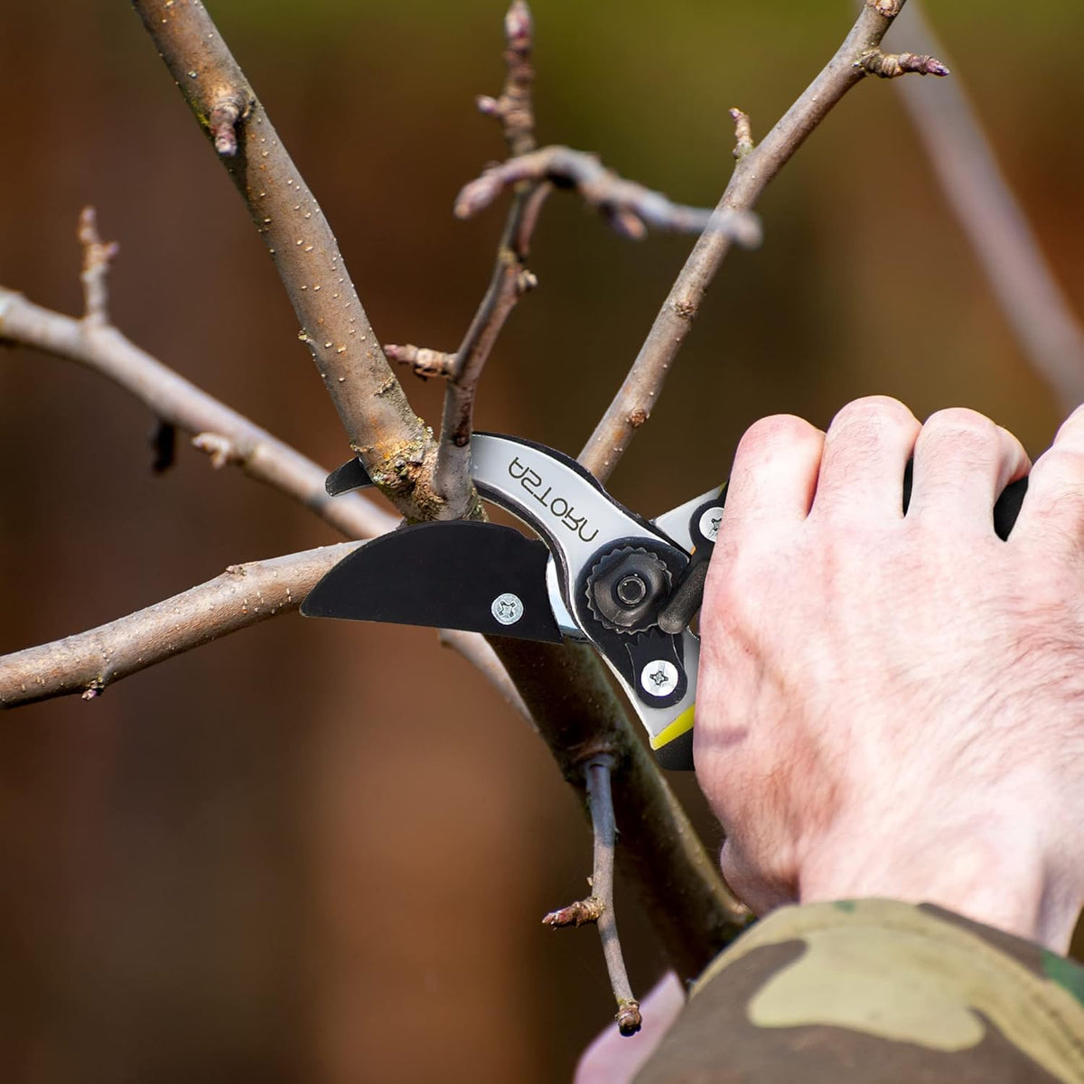 Astorn 8" Premium Bypass Pruning Shears for Gardening - Heavy Duty, Ultra Sharp Garden Shears
