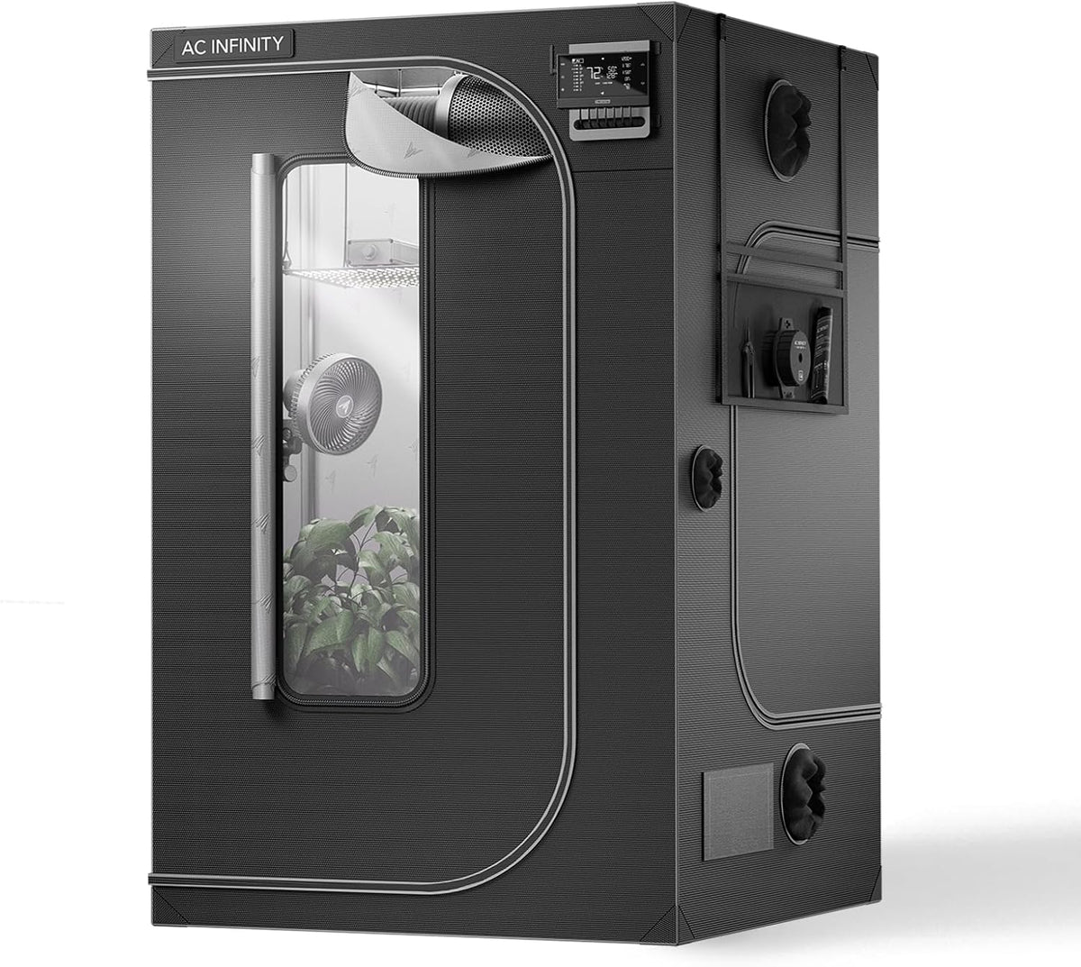 AC Infinity CLOUDLAB 866, Advance Grow Tent 5x5, Thickest 1" Poles, 2000D Mylar Canvas, Lab-Tested