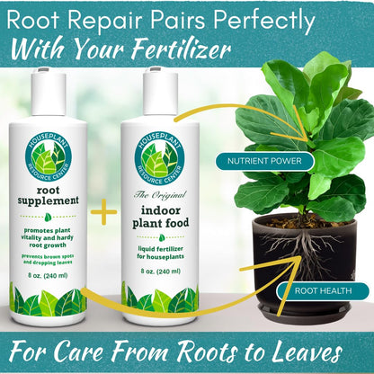 Root Rot Repair for Houseplants – Recovery Drops Root Supplement for Overwatering or Shock | Heals