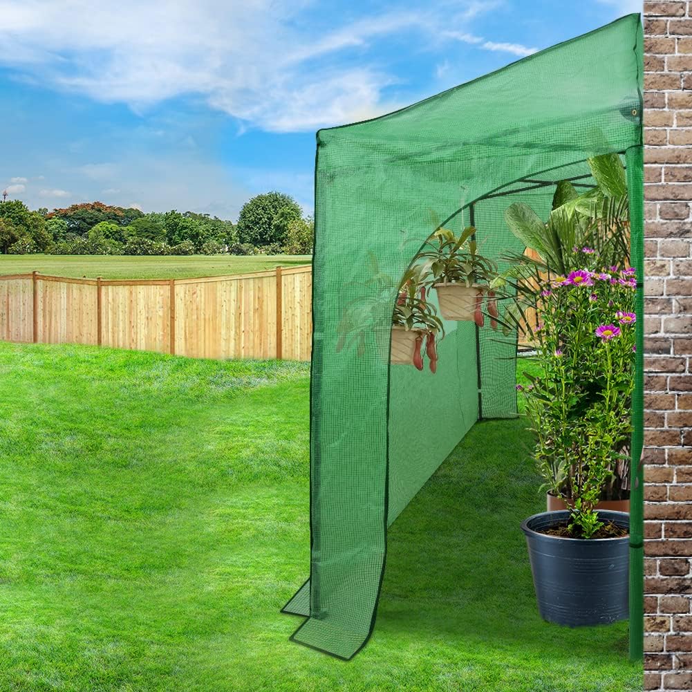 EAGLE PEAK Instant Pop-up Greenhouse, Indoor Outdoor Plant Gardening Green House, Roll-Up Zipper