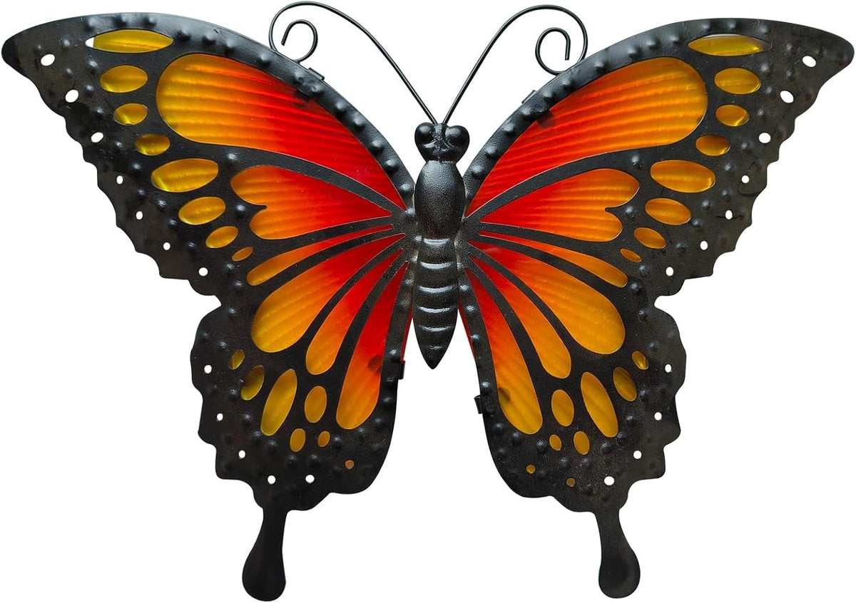 LIFFY Butterfly Wall Decor Butterfly Garden Ornaments Outdoor Indoor Metal Wall Art Decor Home