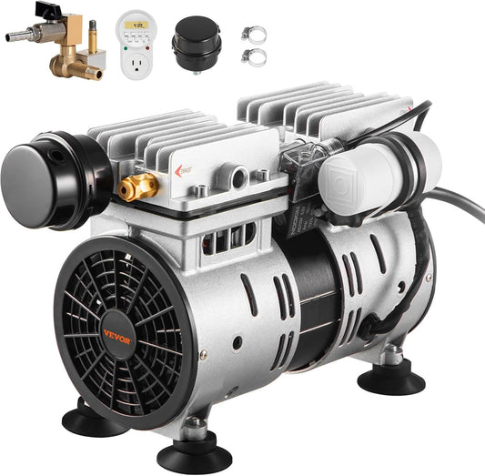 VEVOR Pond Aerator, 550W Power, 5.2CFM for Up to 3 Acre 50' Lake, Includes 3/4 HP Compressor &