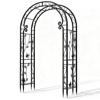 Trellume Garden Abor - 88"(H)*51"(L), Sturdy Metal Garden Arch with Rust-Resistant Finish, Trellis