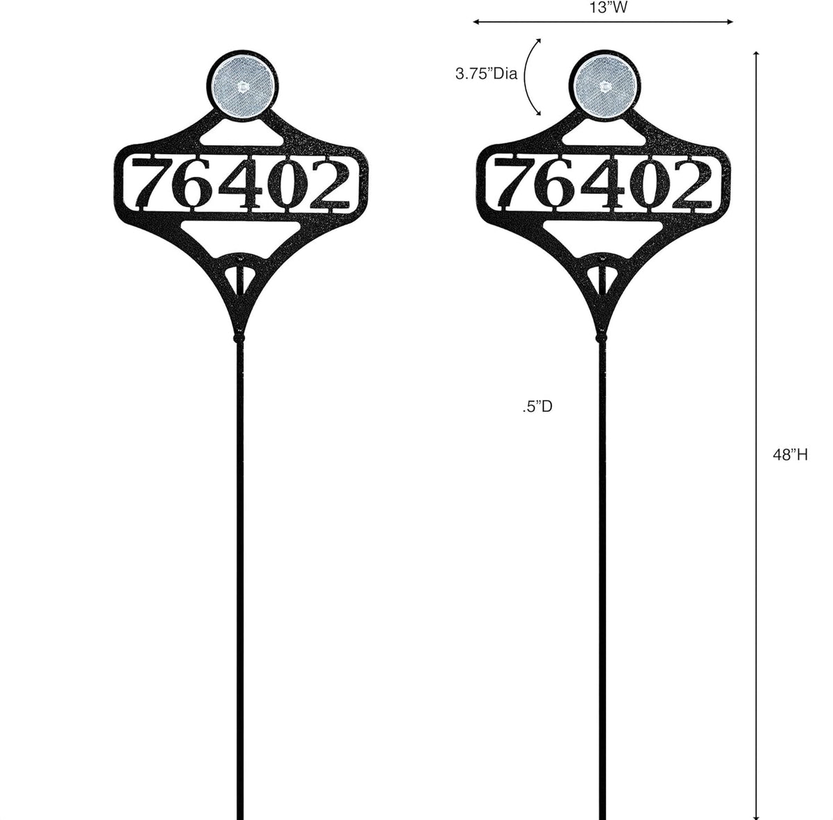 Touch of Class Pathways Custom Address Sign Reflective Driveway Marker Stake Set of Two |
