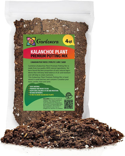 Premium Potting Mix for Kalanchoe Plants by Gardenera - Achieve Optimal Health and Blooming