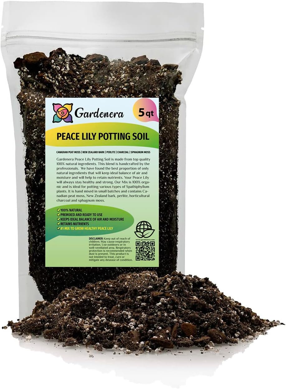 Gardenera's Peace Lilies Potting Mix - Ensure Peace Lily Health with Gardenera's Expertly Blended