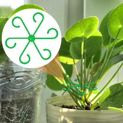 8PCS Plant Stem Support, 4 Sizes Climbing Houseplant Stem Holders, Plastic Reusable Flower Trellis