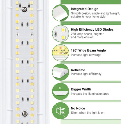 FOXGARDEN Grow Light, Full Spectrum Plant Light Strip for Indoor Plants, 288 LED Bright Grow Lamp
