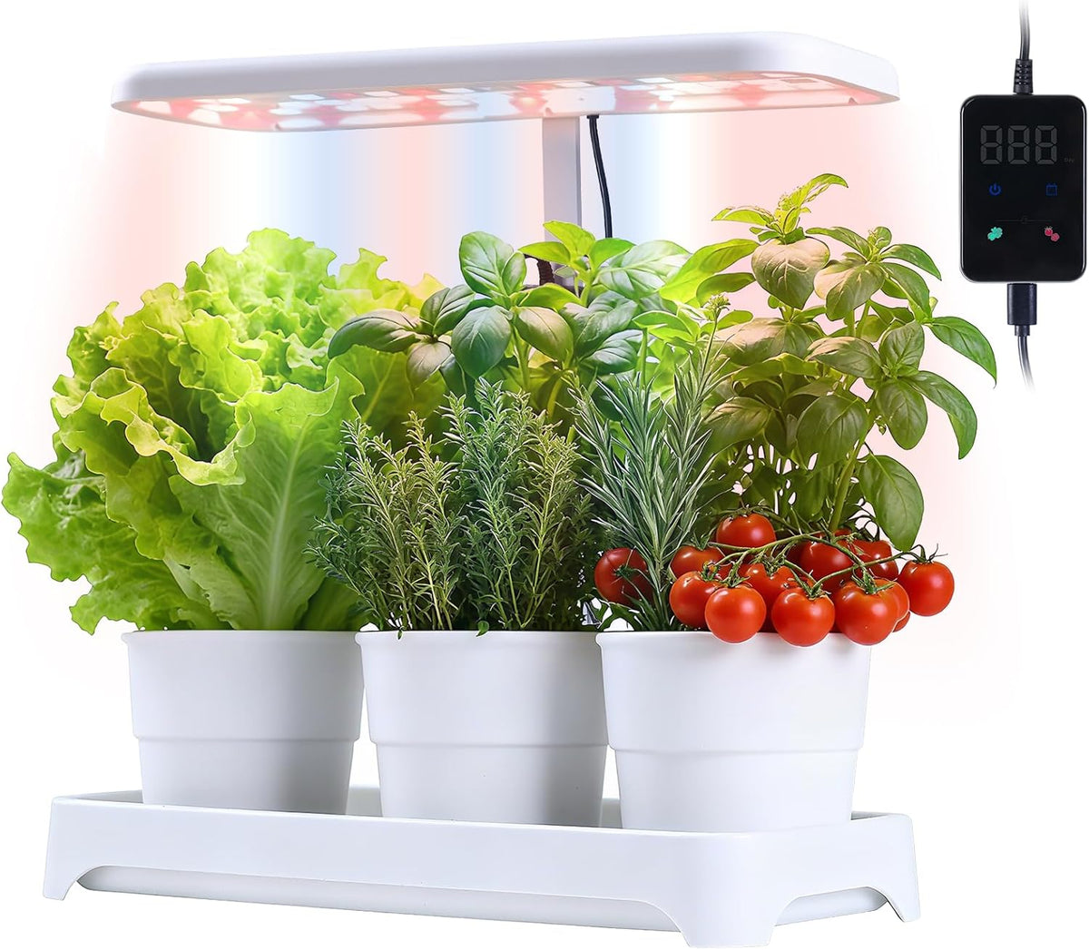Indoor Garden Led Grow Light, Herb Kitchen Garden Grow Kit, Full Spectrum LED Plant Light for