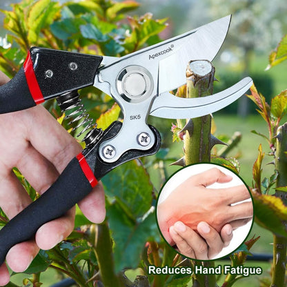 Garden Shears, Handheld Pruning Shears for Heavy Duty, Ergonomic Gardening Tools for Pruning