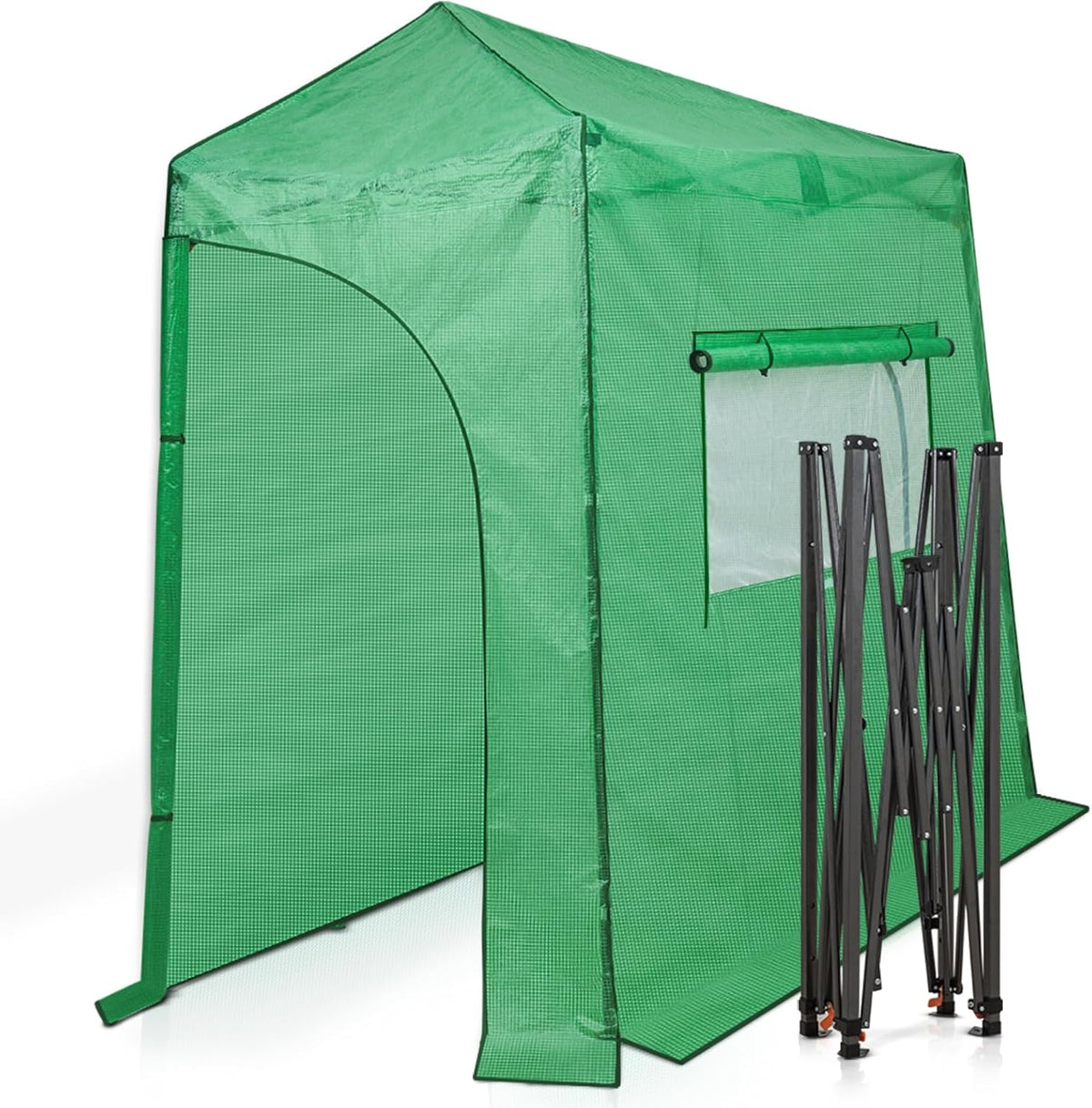EAGLE PEAK Instant Pop-up Greenhouse, Indoor Outdoor Plant Gardening Green House, Roll-Up Zipper