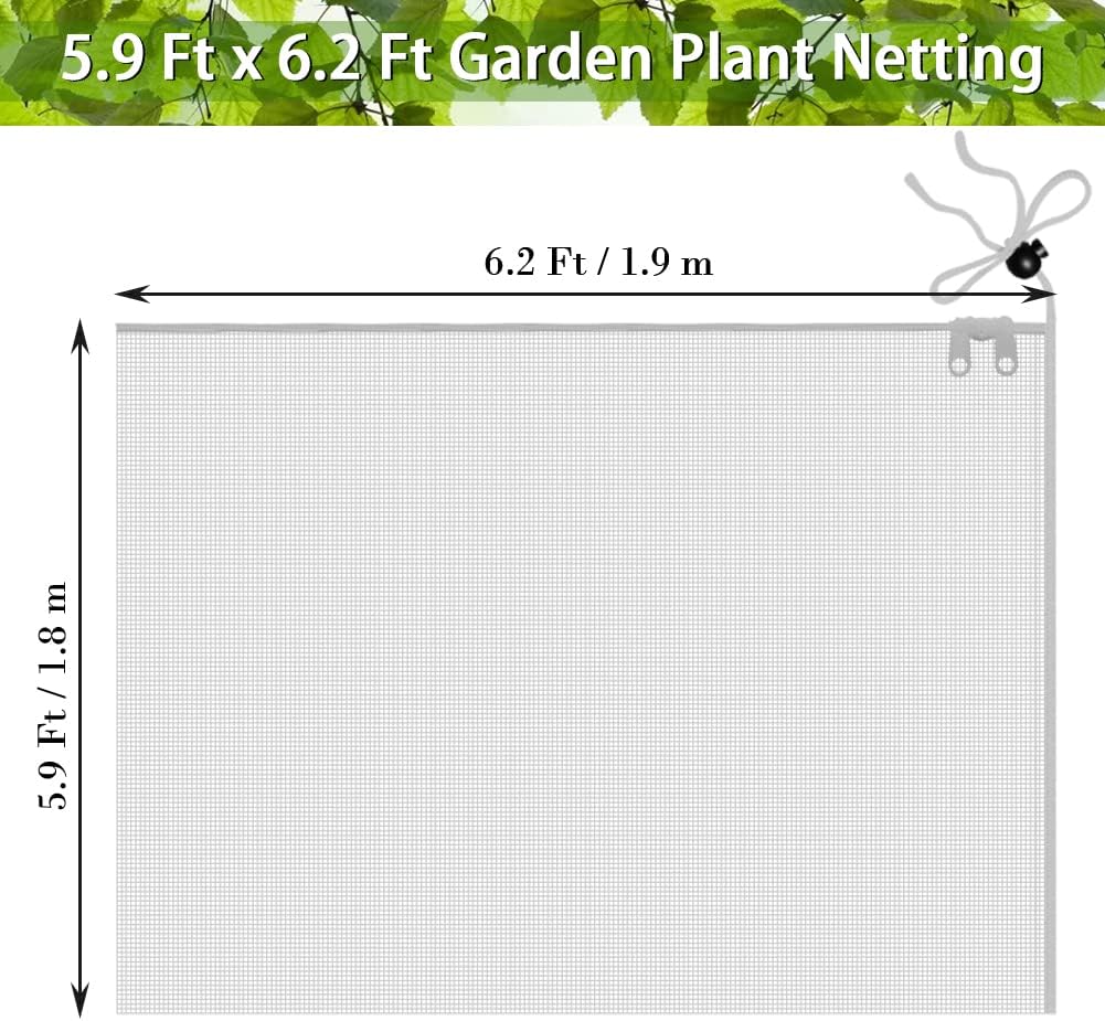 Fruit Tree Netting Covers with Zipper to Protect from Squirrels and Birds Large Netting for Fruit