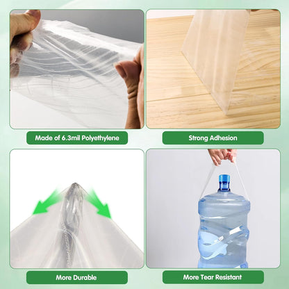 DGSL Greenhouse Repair Tapes, 6" x115' Greenhouses Cover Plastic Sheeting Tape, 6.3 mil Thickness