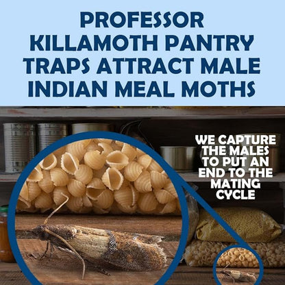 Pantry Moth Traps 6 Pack | New Blue Design | Child and Pet Safe | Premium Attractant