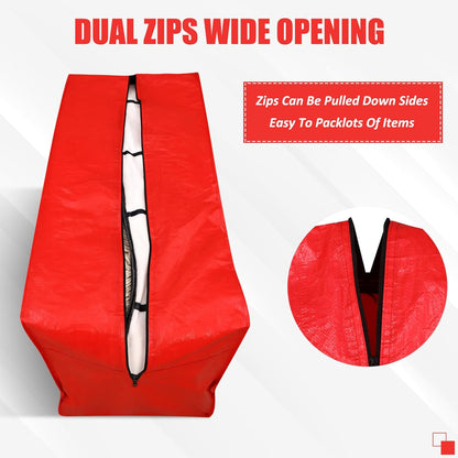 4 Pcs 66 Gallon Large Moving Bags with Zipper and Handles Foldable Storage Duffle Bags Heavy Duty